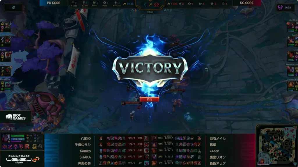 ltk day1の結果 PD vs CD(core)