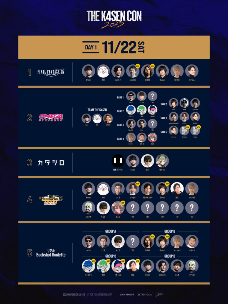 The k4sen con 2025 Day1参加者